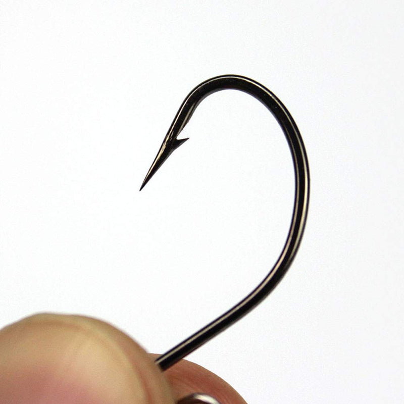 [AUSTRALIA] - 50 Pieces SpinShot Drop Shot Hook Swivel Fishing Hooks High Carbon Steel Fishhook Worm Hook for Feeder Carp Bass Perch Catfish 