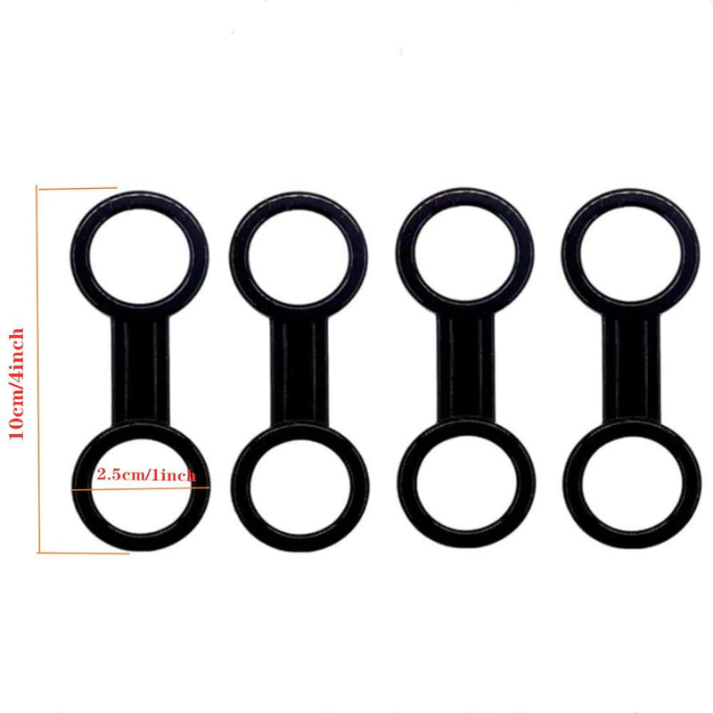 [AUSTRALIA] - Powerer 8 Pack Scuba Dive Universal Plastic Clip Snorkel Keeper Tube Holder, Scuba Diving Dive Snorkeling Silicone Snorkel Mask Strap Keeper Holder Clip Retainer Attachment Gear Spare Part Accessories 