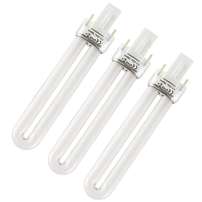 Solustre 3pcs Nail Light Bulbs 12 W U Shape UV Lamp Tube Replacement Nail Art Dryer UV Lamp Light Salon Manicure Accessories 5.3 Inches - BeesActive Australia