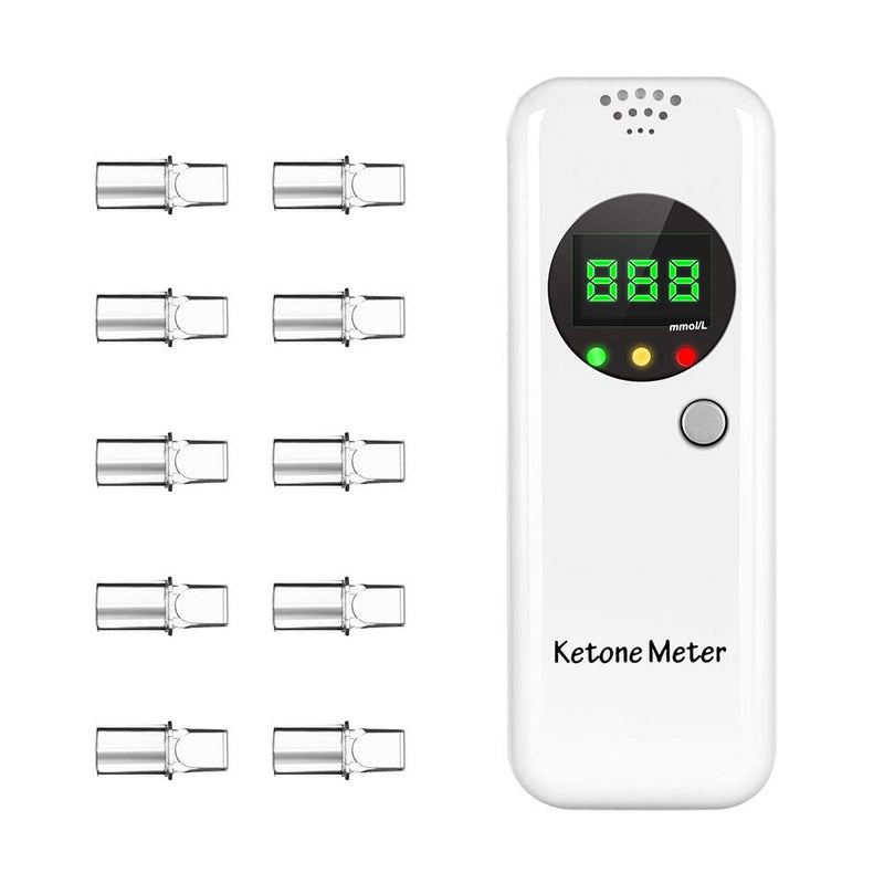 Ketone Meter, Portable Ketones Breath Analyzer, Digital Ketone Breathalyzer, Ketosis Testing with 10 Mouthpieces (Colour-1) - BeesActive Australia