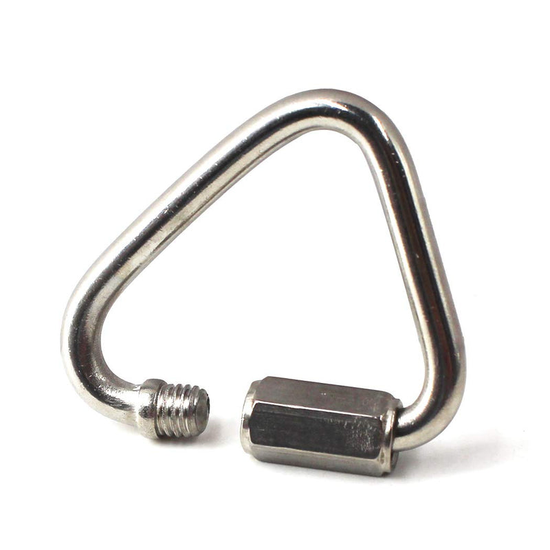 Flomore Delta Quick Link 304 Stainless Steel Triangle Quicklink Chain Connector Screw Lock Carabiner M4 - BeesActive Australia