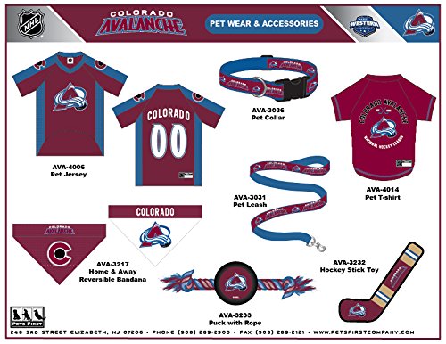 BEST DOG PET TOY & SUPER REWARD for the FURRY FOUR-LEGGED NHL HOCKEY FAN! Select from A NHL Hockey Stick Pet TOY, NHL Rubber Puck Toy Hockey Stick Toy Colorado Avalanche - BeesActive Australia