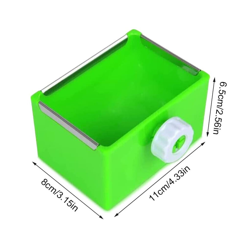 Small Animal Automatic Feeder Food Bowl Water Basin Color Durable Cage Accessories Suitable for Small Birds Parrot Parakeet Chinchilla Squirrel Hamster Guinea Pig Rabbit Green - BeesActive Australia