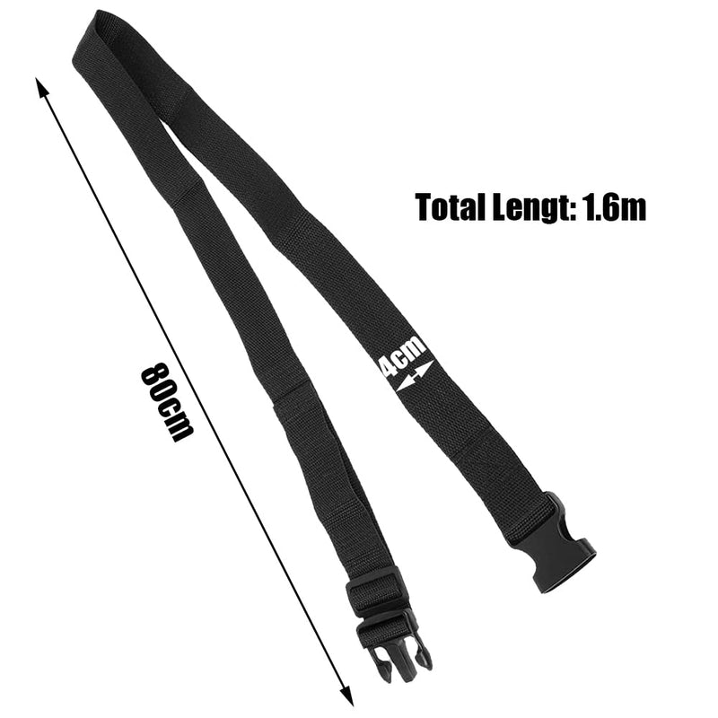 Adjustable Wheelchair Seat Belt Safety Strap with Buckle Cushioning Seat Belt for Take Care of Patient, Black - BeesActive Australia