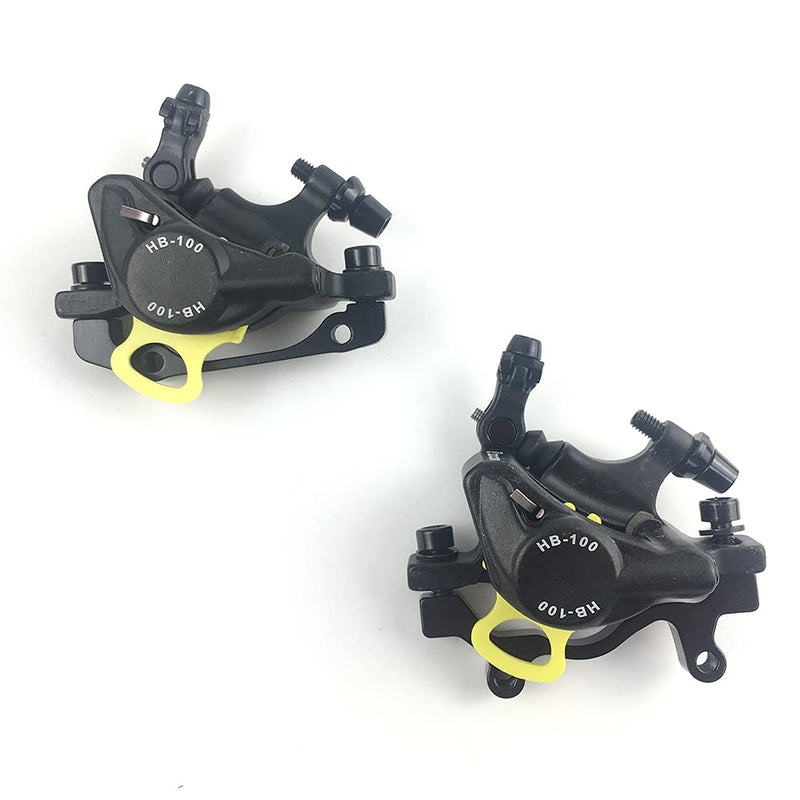catazer MTB Road HB-100 MTB Road Line Pulling Hydraulic Disc Brake Calipers Front & Rear Mountain Bike Disc Brake E-Bike Disc Brake 1 Pair Black - BeesActive Australia