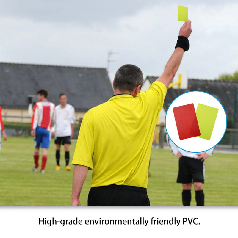 Chihutown Soccer Referee Card Sets, Warning Referee Red and Yellow Cards and Metal Referee Whistle for Game Sports, Soccer Football Penalty Card Wallet 3 - BeesActive Australia