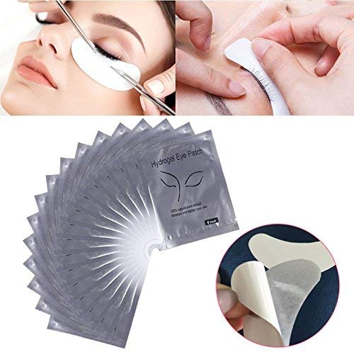 50Pairs Under Eye Gel Patches, Lint Free Under Eye Pads Hydrogel & Collagen Eye Moisture Mask for Eyelash Tinting & Lash Extension Makeup Beauty Tool for Pro Salon and Individual Use (silver) silver - BeesActive Australia