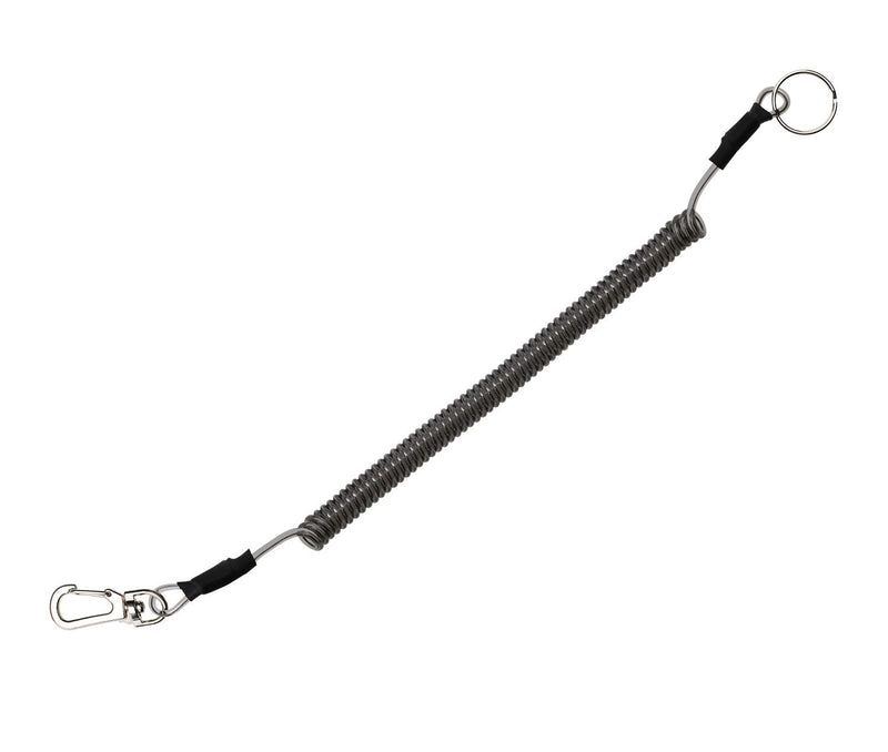 Mini Skater Fishing Coil Lanyard Fishing Tool Retractable Plastic Safe Rope Wire for Securing Fishing Pliers, Kayak, Surfing, Boating and Wading,1Pcs (Spiral Length:6 inch) - BeesActive Australia