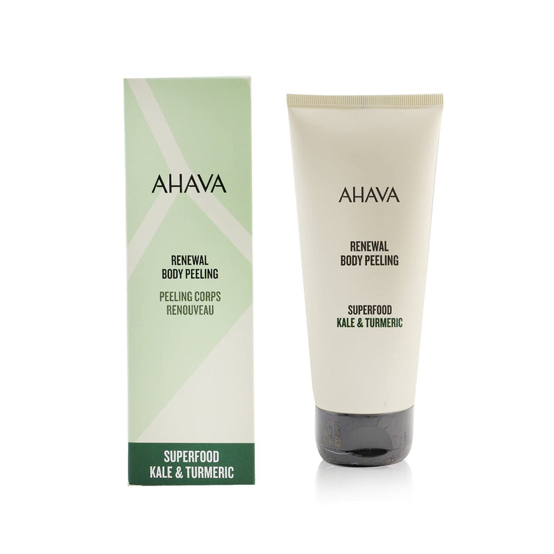 AHAVA Kale Turmeric with Dead Sea Minerals Anti Agining Body Scrub, Liquid Peel, Vegan, 6.8 fl. oz. - BeesActive Australia