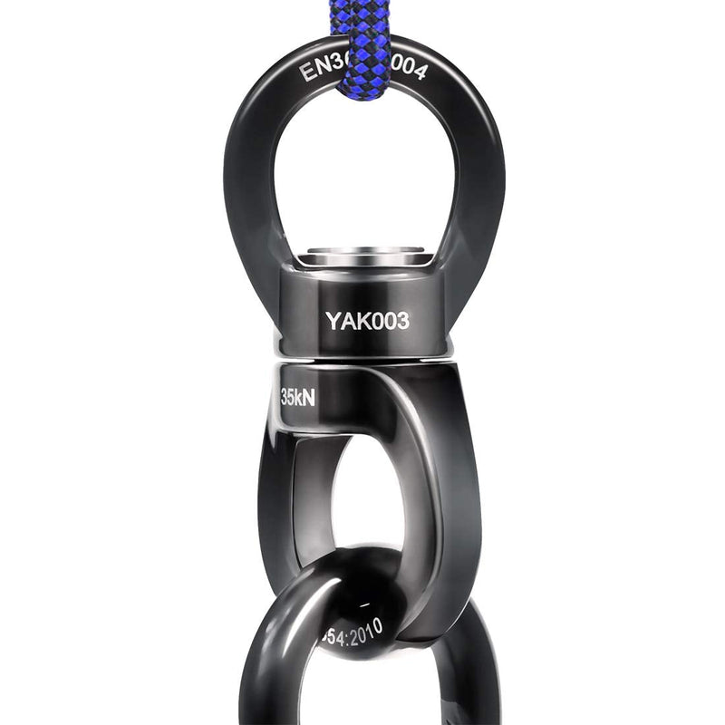 PROND Locking Carabiners, Heavy Duty Carabiner, 316 Stainless Steel Screw Lock Carabiner Hooks (Gold - 2PCS) Black - 2PCS - BeesActive Australia