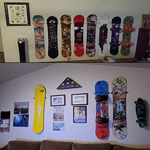 Ski/ Snowboard Storage Rack, Snowboard Display Rack, Wall Mount Storage Organizers, Floating Hanger Rack - Invisible Design - Hold 2 Snowboard - Screws and washer Included - Protect Snow Board - BeesActive Australia