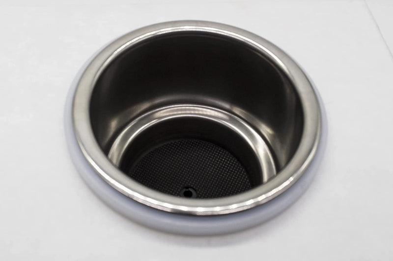 MARINE CITY Green LED Light Ring Stainless-Steel Cup Drink Holder with Drain 1 - BeesActive Australia