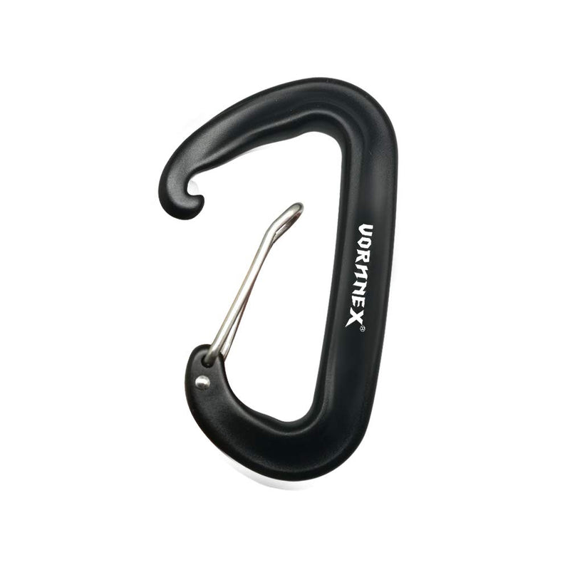 VORNNEX 12KN Aluminum Replacement Carabiner 4 Pack for Hammocks, Clipping On Camping Accessories, Keychains and More - Black - BeesActive Australia
