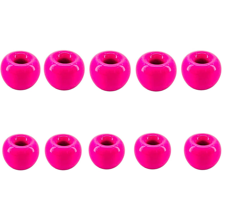 Eupheng 50pc Fly Tying Tungsten Beads Round Ball Beads Fly Tying Materials 7 Colors / 4 Sizes Fly Fishing Nymph Streamer Fluor pink 7/64"(2.7 mm) - BeesActive Australia