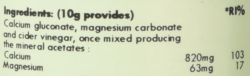 G&G Vitamins Cal-M Powder 100g - Calcium & Magnesium Blend with Cider Vinegar - Drink Powder - BeesActive Australia