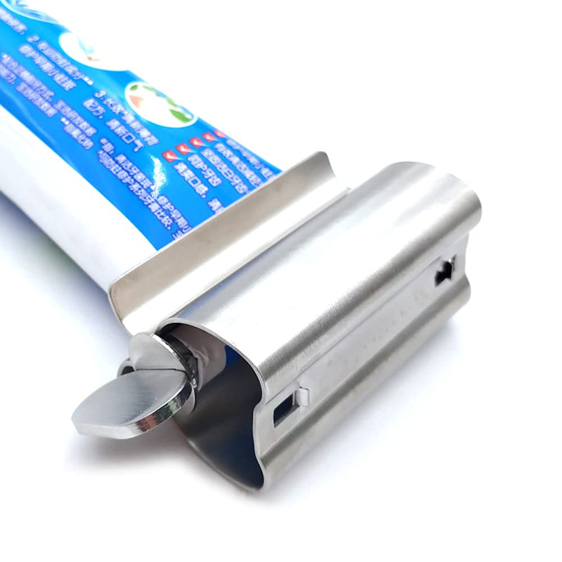 Alnicov Toothpaste Tube Squeezer,2 Pcs Toothpaste Squeezer Rollers,Stainless Steel Toothpaste Tube Wringer Seat Holder Stand - BeesActive Australia