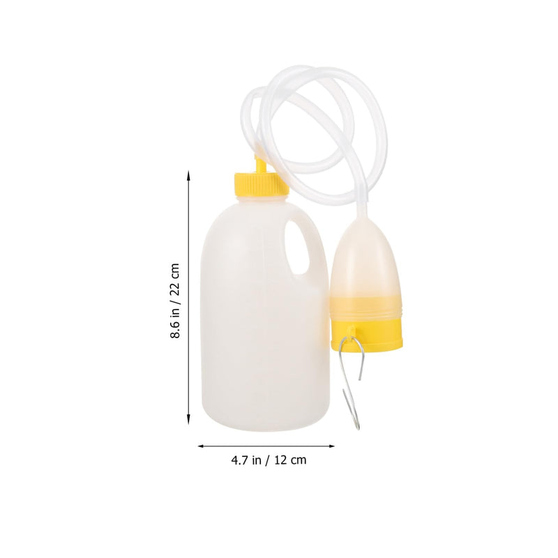 Healifty Mens Urinal Pee Bottle Portable Emergency Toilet with Tube for Elderly Hospital Home Camping Car Travel 1700ML - BeesActive Australia