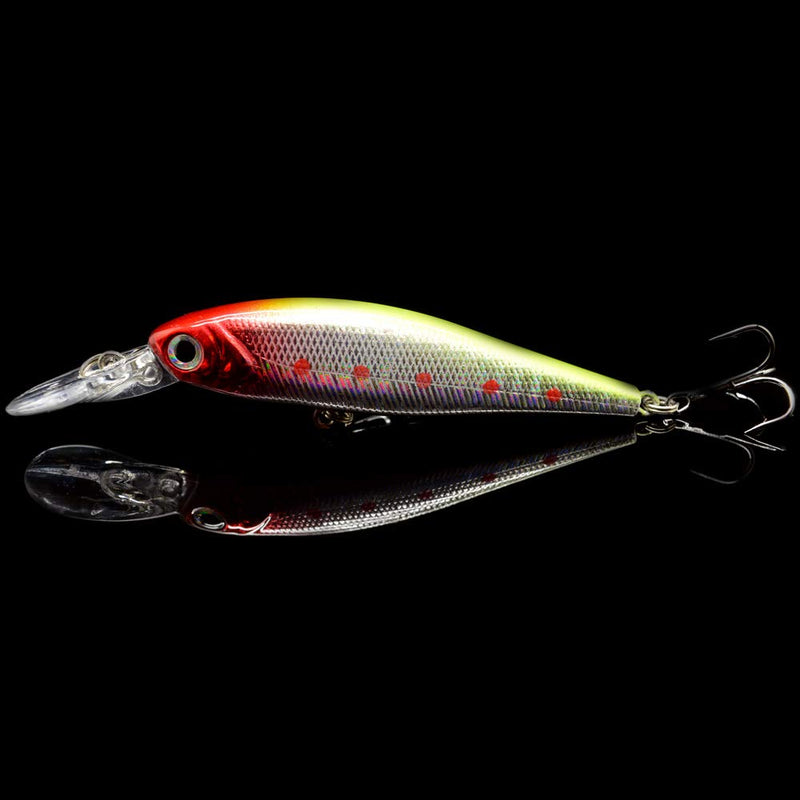 [AUSTRALIA] - OriGlam 10 Pack Fishing Lures Hard Baits, 3D Eyes Minnow Fishing Lures Crankbait, Swimbait Fishing Tackle Lure Kit for Freshwater/Saltwater/Topwater, Bass, Trout, Walleye, Redfish 