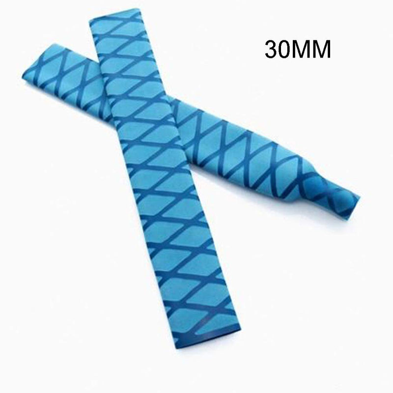 Greatfishing Diameter: 25mm 30mm 35mm X-Tube Heat Shrink Sleeve Wrap Fishing Bulding Handle Cork Rod Grip with Non Slip Waterproof and Insulation 40 Inch Lengths Durable Repair Blue Dia 30mm - BeesActive Australia