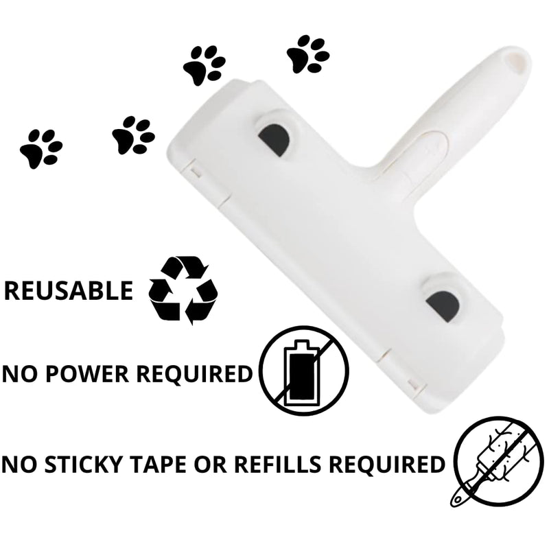 Pet Hair Remover - Remove Dog & Cat Fur from Furniture, Clothing, Car Seats, Couch, Handheld Lightweight Lint Roller - Reusable & ECO Friendly- Red - BeesActive Australia