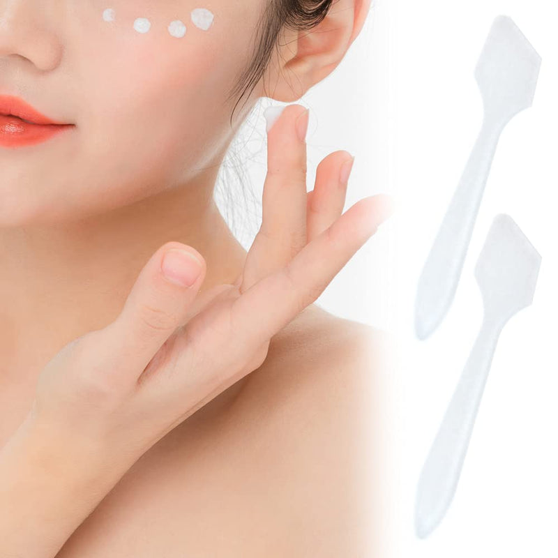 200 Pcs Disposable Facial Cream Spatulas Makeup Mask Tip Scoops Plastic Facial Cream Mask Tip Spatulas for Mixing and Sampling Cosmetics - BeesActive Australia