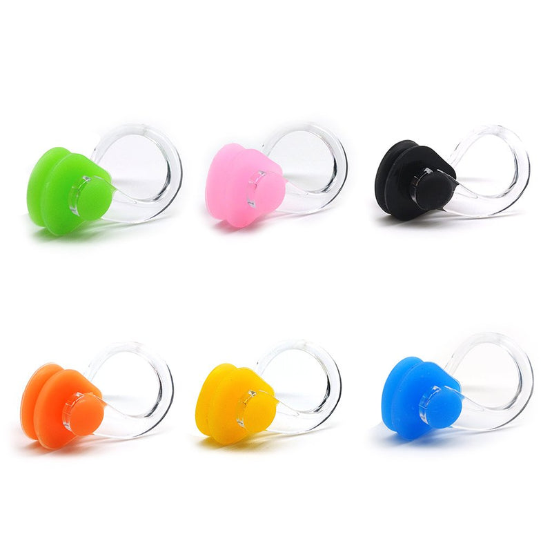 Zooshine BRBD Set of 6 Waterproof Silicone Swimming Nose Clip Plugs for Adults Children Age 7+ (6 Pack) - BeesActive Australia