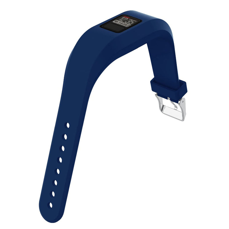 QGHXO Band for Garmin Vivofit 3, Soft Silicone Replacement Band Strap for Garmin Vivofit 3 / Vivofit JR/Vivofit JR 2 Activity Tracker, Fit 6.0"-9.0" (152mm-230mm) Wrist Black&Navy&Grey - BeesActive Australia