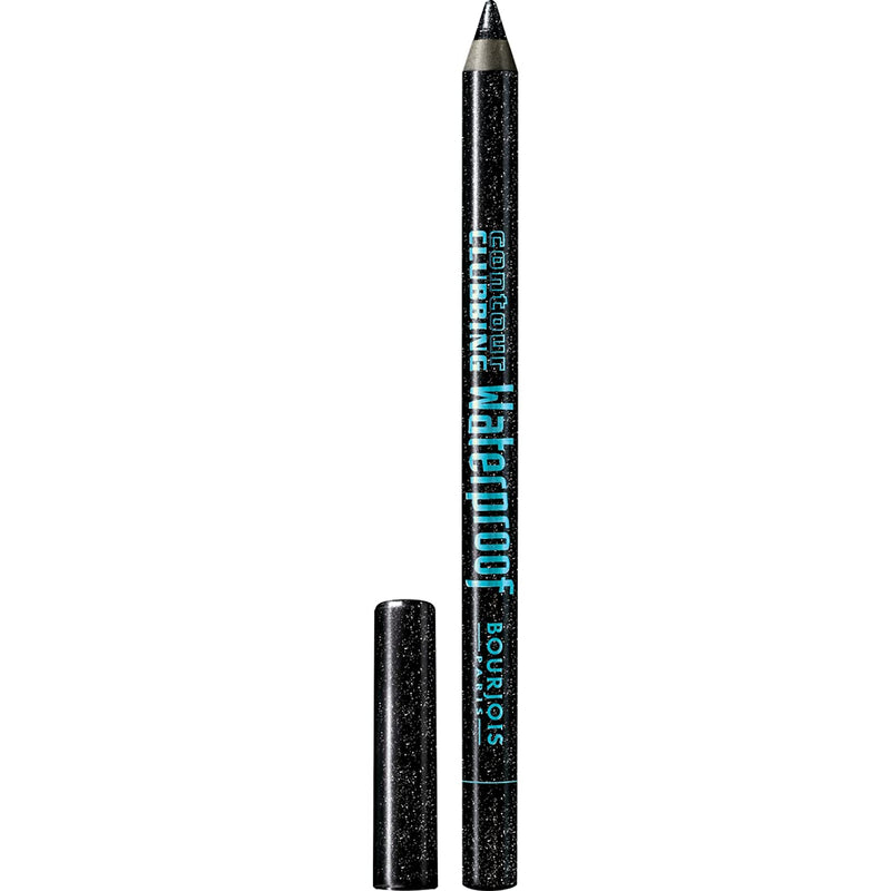 Bourjois Contour Clubbing Waterproof Eye Pencil Eyeliner and Eyeshadow 48 Atomic Black, 1.2g 1.2 g (Pack of 1) - BeesActive Australia