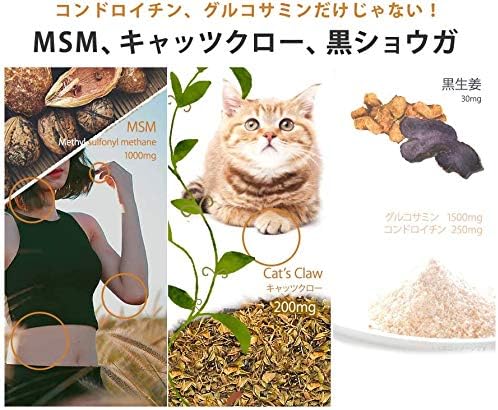 noi MSM Chondroitin & Glucosamine Black Ginger Cat's Claw Tablets - BeesActive Australia