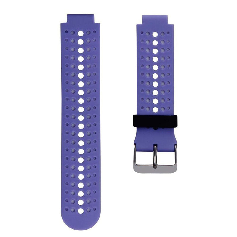 ZSZCXD Soft Silicone Replacement Watch Band for Garmin Forerunner 230/235 / 220/620 / 630/735 Smart Watch 03 Lavender & White - BeesActive Australia