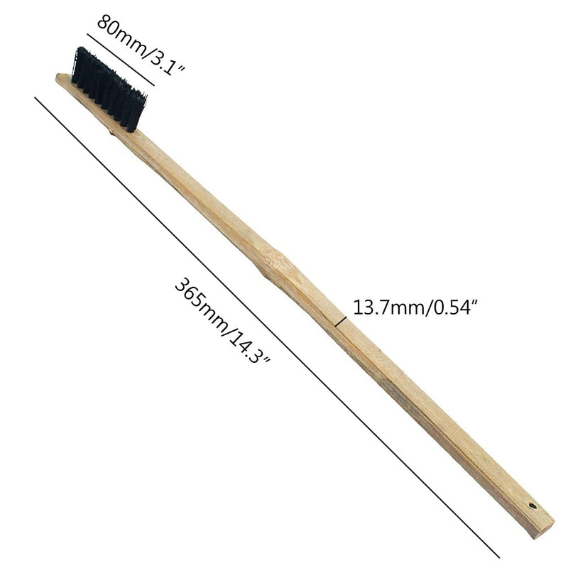 2 Pcs Long Wooden Handle Bird Cage Cleaning Brush Parrot Birdcage Cleaner Tool, 14.4 inch Long - BeesActive Australia