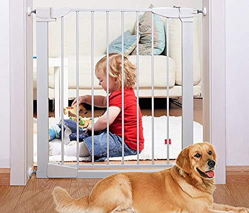 4Pcs Universal Baby Gate Threaded Spindle Rod, M8 (8mm) Replacement Bolt Part for Baby & Pet Pressure Mounted Safety Gates, Extra Long Baby Tension Gate Extender (White) White - BeesActive Australia