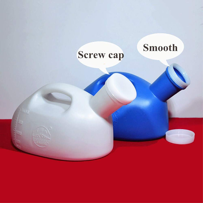YUMSUM 2000ML Male Urinal Portable Mens Potty Pee Bottle Collector Travel Toliet (Blue) Blue - BeesActive Australia