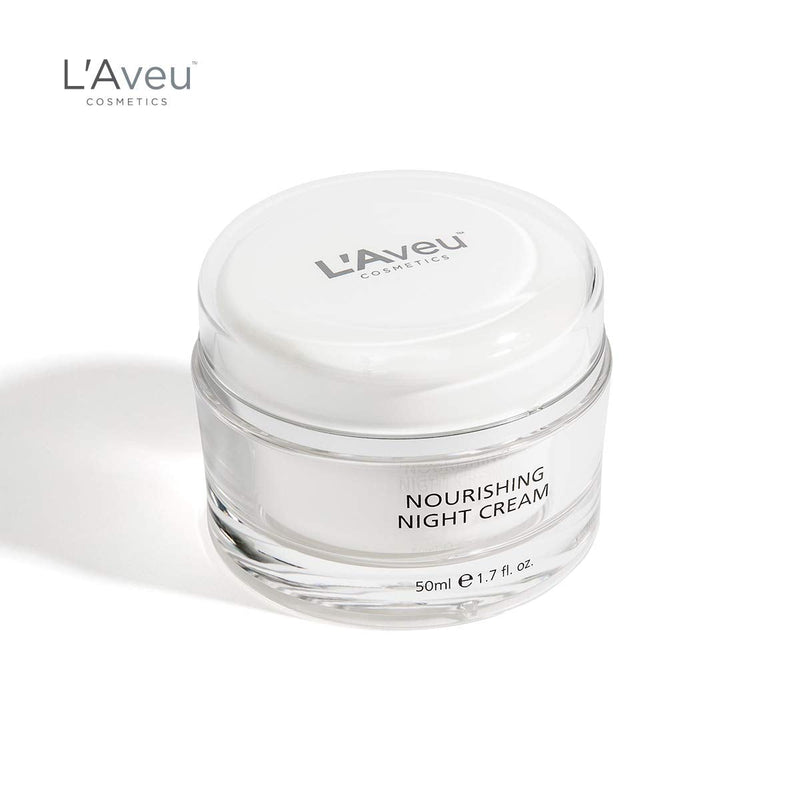 L'Aveu Nourishing Night Cream - Anti-Aging Nighttime Moisturizer for Face - Natural Moisturizing Facial Care Blend with Dead Sea Minerals, Shea Butter, Jojoba & Avocado - Gentle Skin Renewal - 1.7 oz 1.69 Fl Oz (Pack of 1) - BeesActive Australia