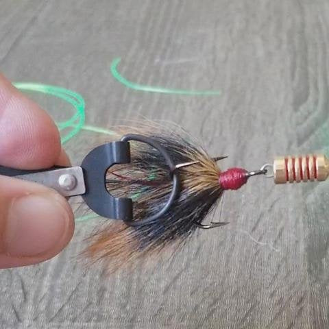noble sports Fly Fishing Clippers Tie Fast Nail Knotter Tying Tool with Retractable Clip Fish Line Nipper Snips Cutter Kit - BeesActive Australia