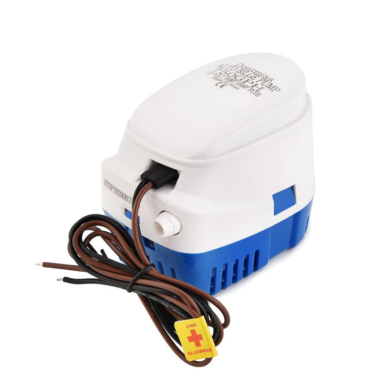 Dontmiss Non-polar Automatic Submersible Small Boat Bilge Pump 12v 750gph Auto with Float Switch 3/4 inch (19mm) Outlet Dia, bilge pump for boat (Non-polar 750GPH two wires) - BeesActive Australia