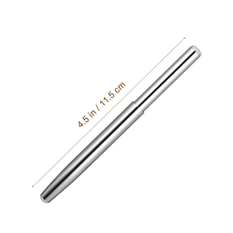 Lurrose Lip Brush Retractable Lipstick Applicators Professional Makeup Brush with Cap for Travel (Silver) - BeesActive Australia