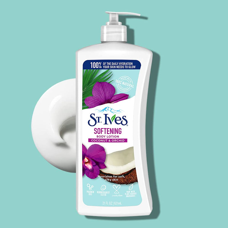 St. Ives Softening Body Lotion Coconut & Orchid Extract 21 oz 21 Ounce - BeesActive Australia