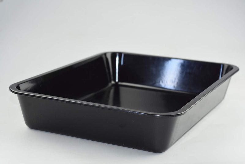 OMEM Reptile Food Bowl Large Water Dish,Large Water Dish, Bowl Turtles L=35.4*5.3*26.3 black - BeesActive Australia