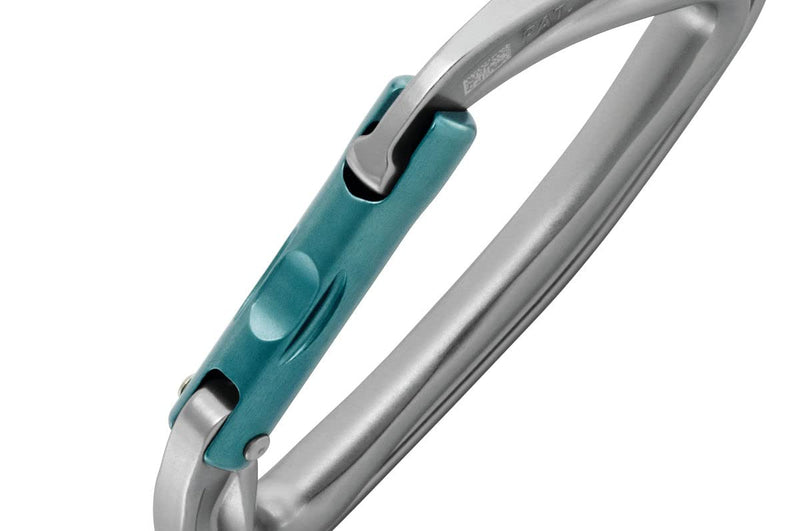 Petzl DJINN Carabiner - Durable, Lightweight Carabiner for Rock and Ice Climbing Climbing Straight Gate Grey - BeesActive Australia