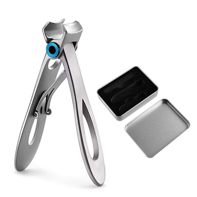 WXLAA Nail Clipper for Thick Nail Wide Jaw Heavy Duty Opening Stainless Steel Toenail Fingernail Cutter with Nail File Large Nail Trimmer for Men Women - BeesActive Australia