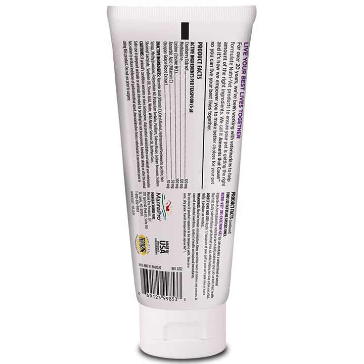 Nutri-Vet Uri-Ease Paw Gel for Cats |Helps Maintain Urinary Tract Health| Salmon Flavor | 3 ounces - BeesActive Australia