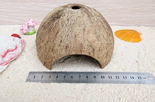 Natural Habitat Hideout Reptile, Lizard, Spider, Aquarium, Fish Hide Cave Hermit Crabs, Hamsters Natural Coco Hut Organic Non-Toxic Aquarium Decoration - BeesActive Australia