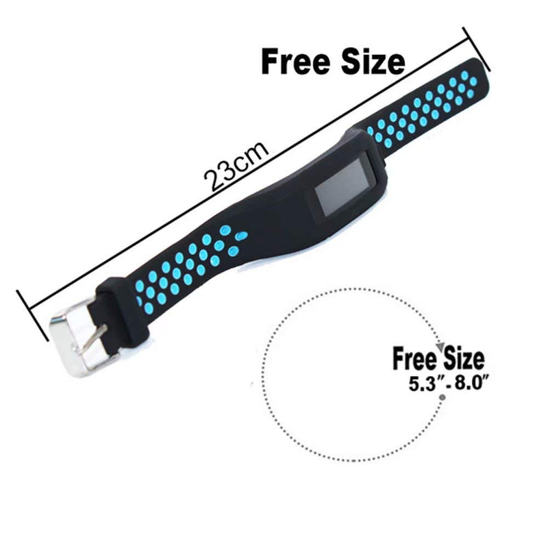 T-BLUER Compatible for Garmin Vivosmart HR Strap,Breathable Silicone Replacement Watch Band Bracelet Accessory for Garmin Vivosmart HR Smartwatch Black Green - BeesActive Australia