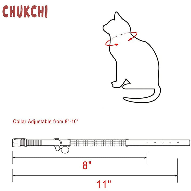 CHUKCHI Soft Velvet Safe Cat Adjustable Collar Bling Diamante with Bells,11 inch for Small Dogs and Cats Pink - BeesActive Australia
