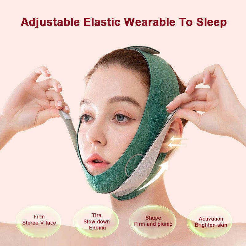 Double Chin Reducer, Facial Slimming Strap, Face Lifting Slimming Belt, Advanced V-Line Facial Slimming Strap for Men & Women - BeesActive Australia