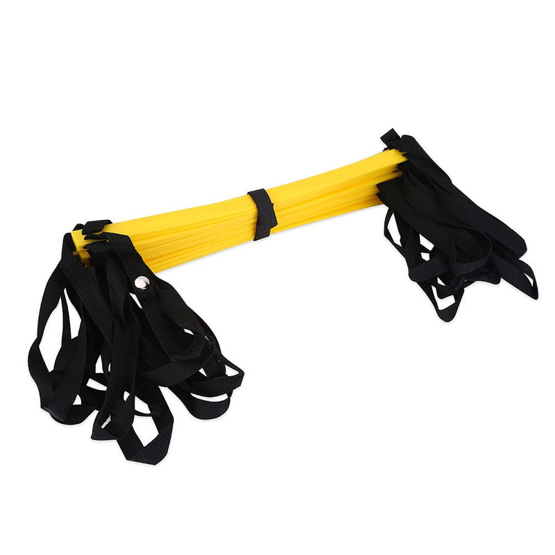 Durable Speed Training Agility Ladder, Portable Footwork Exercise Tackle for Football Soccer Sports Yellow 7m13 - Rung - BeesActive Australia