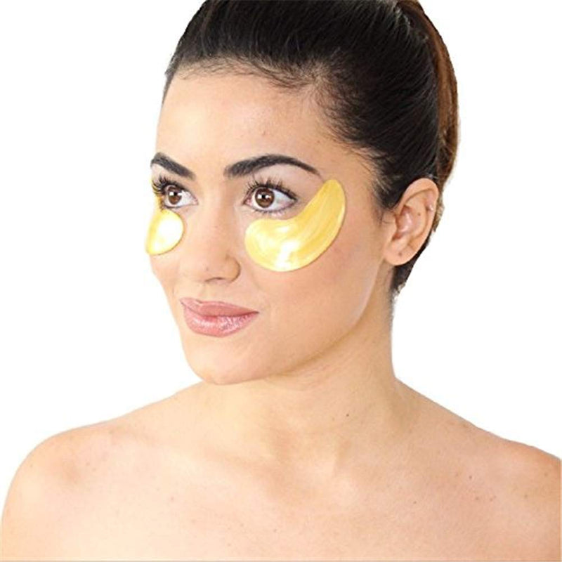 Jakuva 30 Pairs Collagen Gold Eye Masks Powder Crystal Gel Eye Masks For Anti Aging, Remove Bags, Anti Wrinkles, Moisturizing & Hydrating, Under Eye Patches (30 Pairs Gold) 30 Pairs Gold - BeesActive Australia