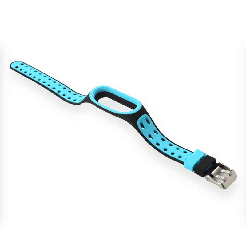 T-BLUER Compatible with Xiaomi Mi Band 5/Mi Band 6 Band,Silicone Colorful Replacement Strap Wristband for Xiaomi Miband 5/6 with Clasps Fitness Band Suitable to, No Tracker Included 2PCS02 - BeesActive Australia