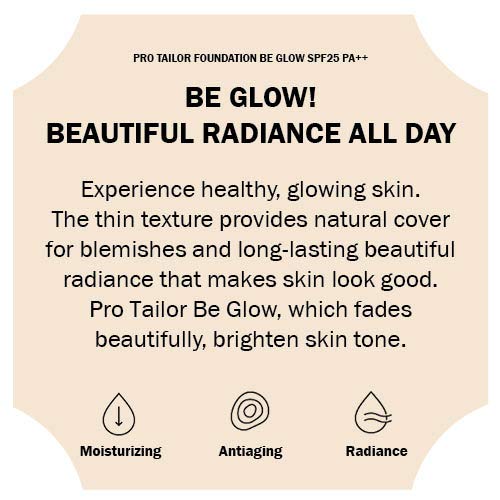 ESPOIR Pro Tailor Foundation Be Glow SPF25 PA++ 25ml #4 Beige | Natural Cover for Blemishes and Long-Lasting Beautiful Radiance that Makes Skin Look Good 0.85 Fl Oz (Pack of 1) - BeesActive Australia